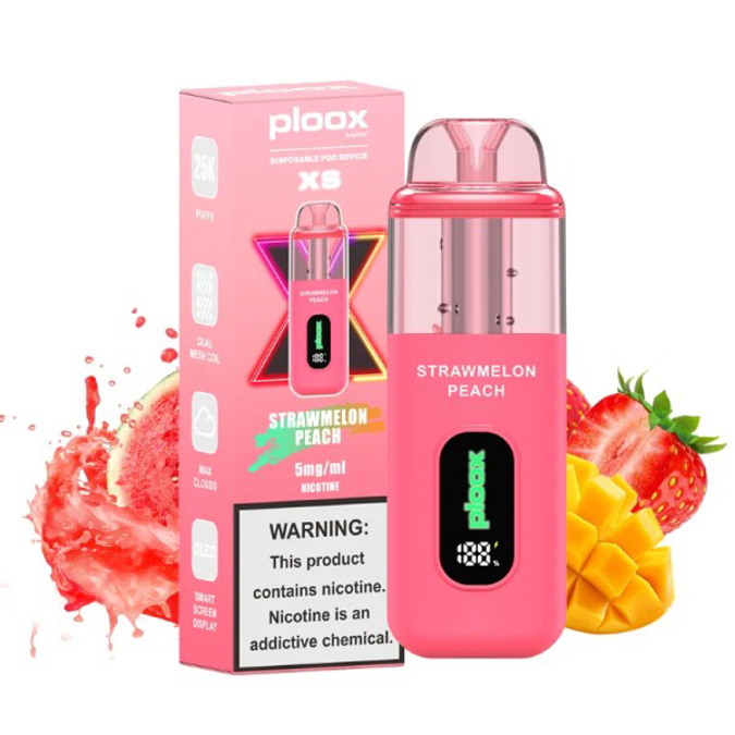 Picture of PLOOX DISPOSABLE POD 25K - STRAWBERRY PEACH
