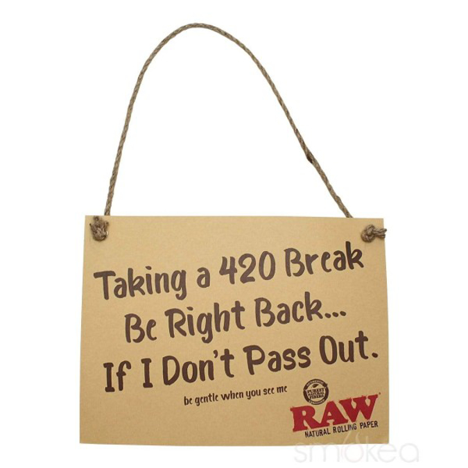 Picture of RAW CARDBOARD 420 BREAK SIGN 1PCS