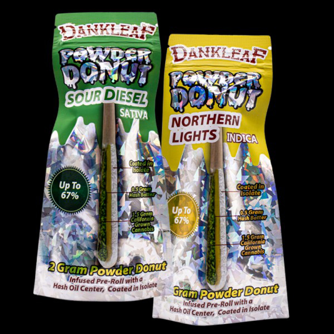 Picture of DANKLEAF DONUT HASH HOLE PRE ROLL 12CT - PURPLE PUNCH (INDICA)