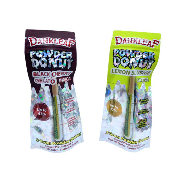 Picture of DANKLEAF POWDER DONUT PRE ROLL 12CT - STRAWBERRY MIMOSA (SATIVA)