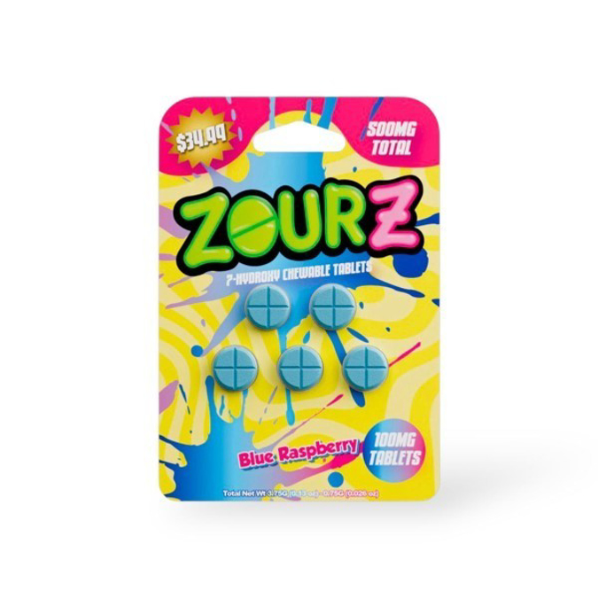 Picture of ZOUR Z 7 HYDROXY 100MG 10CT - BLUE RASPBERRY