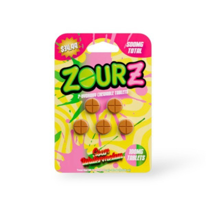 Picture of ZOUR Z 7 HYDROXY 100MG 10CT - SOUR WATERMELON