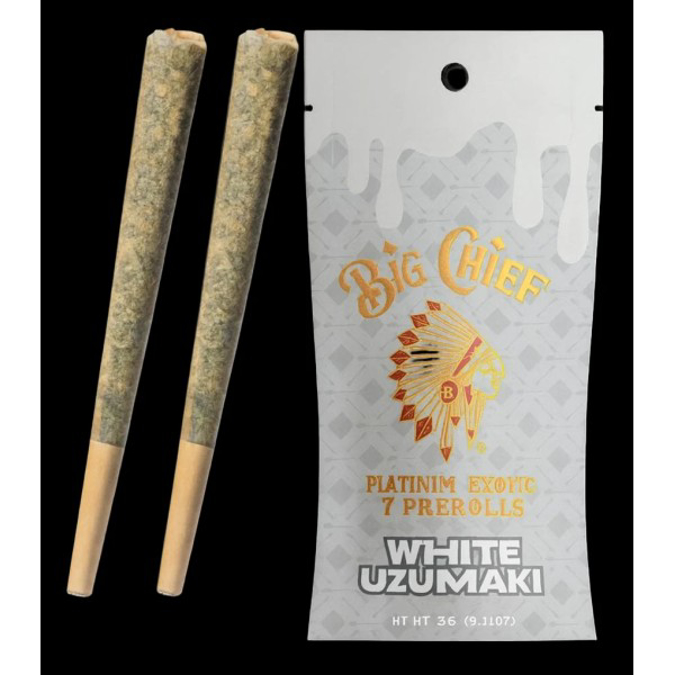 Picture of BIG CHIEF 2CT PRE ROLLS THCA 6PK - WHITE UZUMAKI