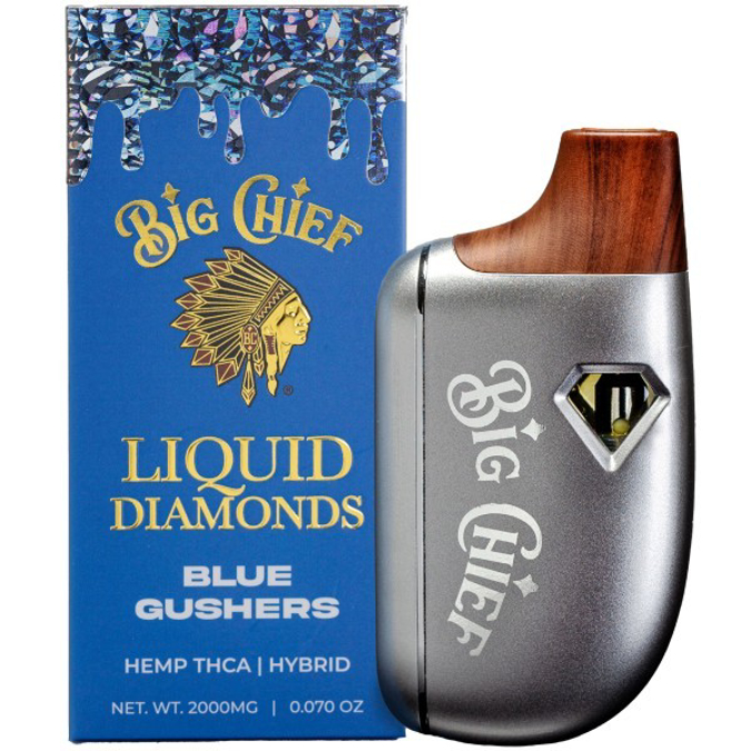 Picture of BIG CHIEF LIQUID DIAMONDS 2G DISPOSABLE BLUE GUSHERS