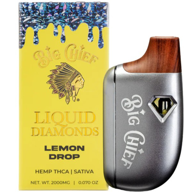 Picture of BIG CHIEF LIQUID DIAMONDS 2G DISPOSABLE LEMON DROP