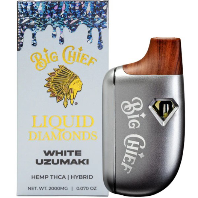 Picture of BIG CHIEF LIQUID DIAMONDS 2G DISPOSABLE WHITE UZUMAKI