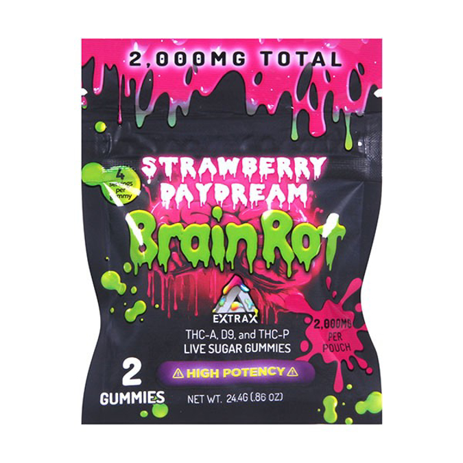 Picture of BRAIN ROT DELTA GUMMIES 600000MG 30CT - STRAWBERRY DAYDREAM
