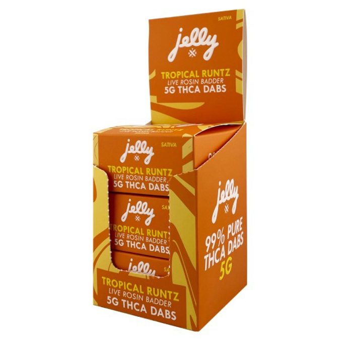 Picture of JELLY THCA LIVE ROSIN DAB 5G  - TROPICAL RUNTZ (SATIVA)