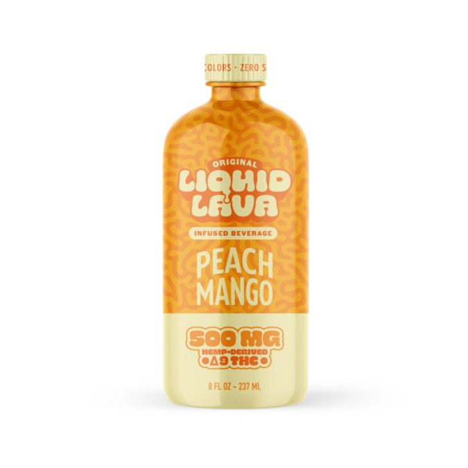 Picture of LIQUID LAVA D9 500MG 8OZ - PEACH MANGO