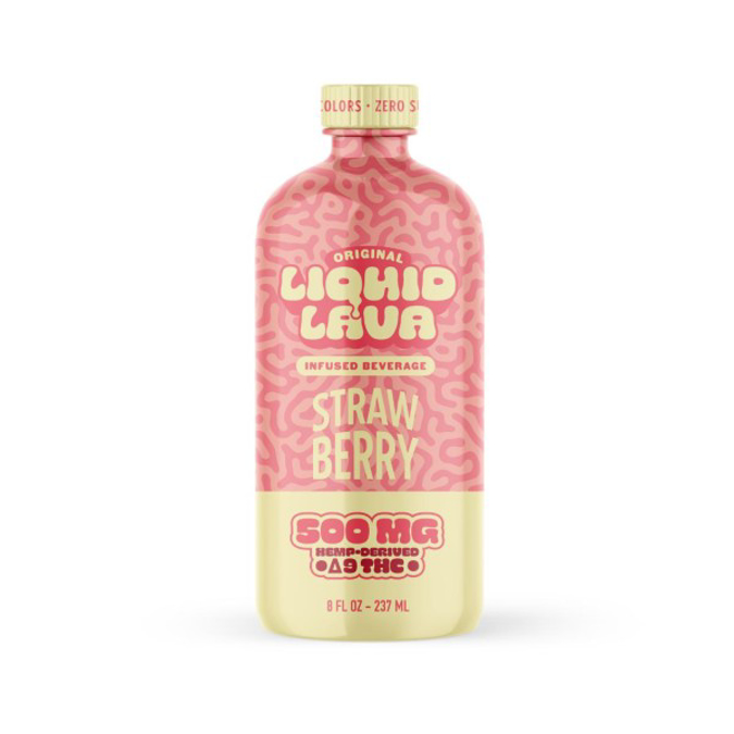 Picture of LIQUID LAVA D9 500MG 8OZ - STRAW BERRY