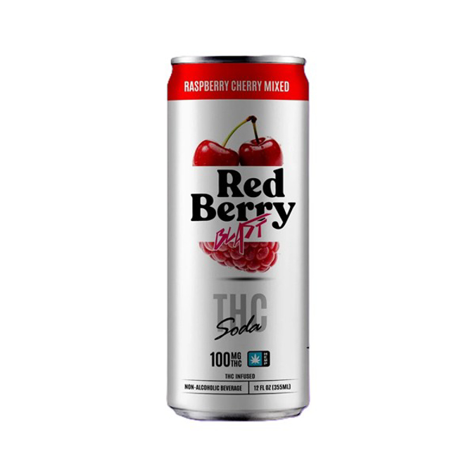 Picture of STICKY GREEN THC SODA 100MG - RASPBERRY CHERRY MIXED