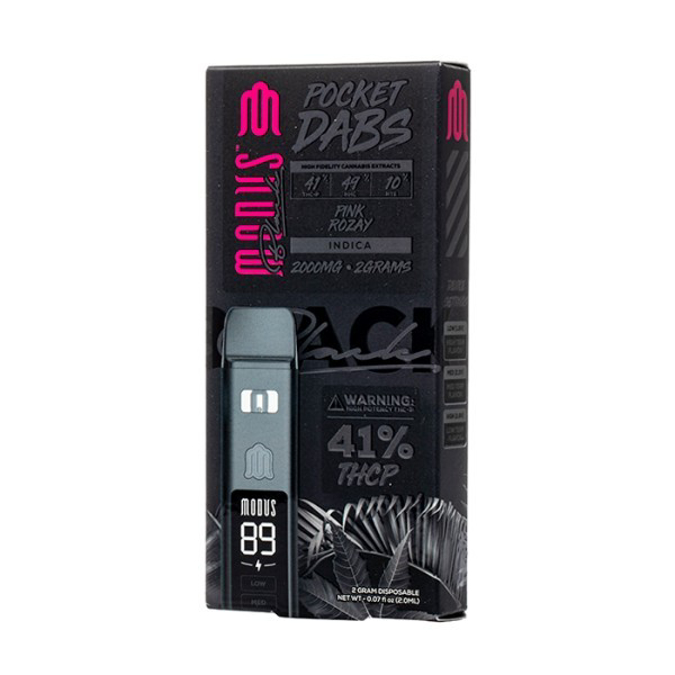 Picture of MODUS BLACK POCKET DABS 2G PINK ROZAY INDICA