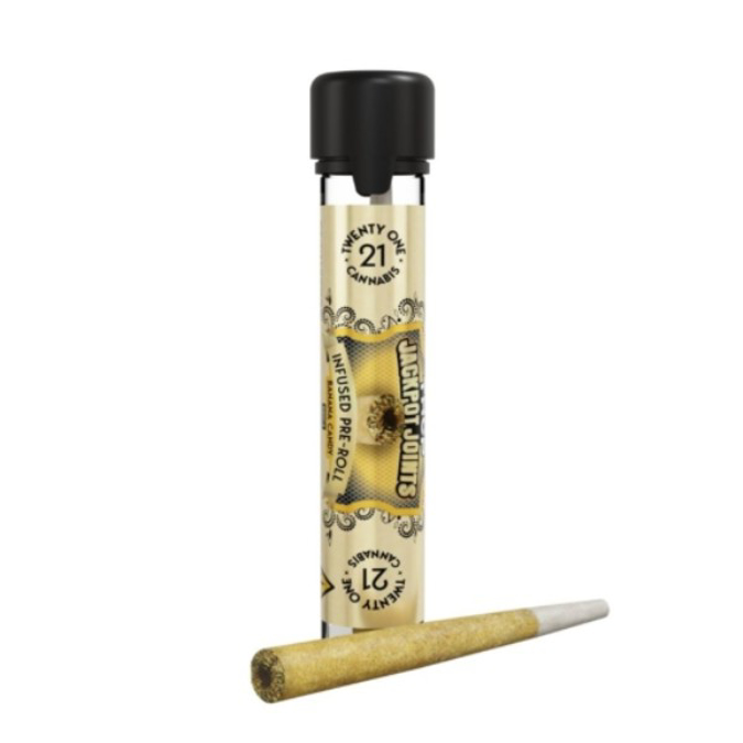 Picture of TWENTY ONE CANNABIS THCP JACKPOT JOINTS PRE ROLLS 1.7G - BANANA CANDY (INDICA)
