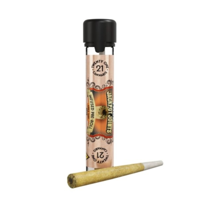 Picture of TWENTY ONE CANNABIS THCP JACKPOT JOINTS PRE ROLLS 1.7G - APPLE TART (HYBRID)