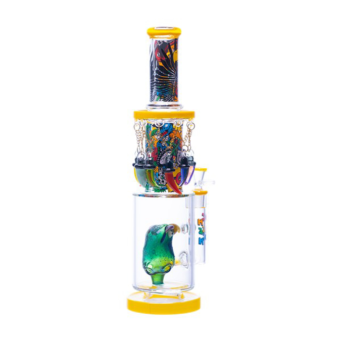 Picture of CHEECH GLASS 15.5'' ANGRY PARROT JUDGING YOUR LIFE