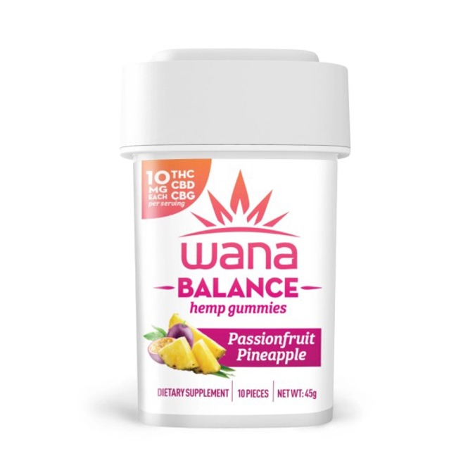 Picture of WANA HD-9 HEMP GUMMIES - PASSIONFRUIT PINEAPPLE