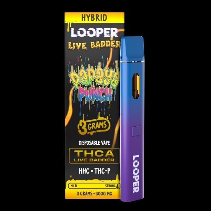 Picture of LOOPER THC A LIVE BADDER 3G DISPO PAPAYA PUNCH HYBRID