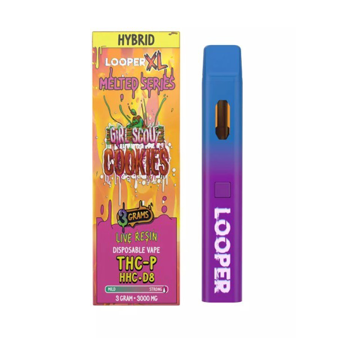 Picture of LOOPER XL MELTED 3GM DISPOSABLE THCPHHCD8   GIRL SCOUT COOKIE