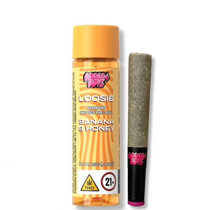 Picture of BODEGA BOYZ THCP DIAMOND INFUSED PRE ROLL 10CT - BANANA & HONEY