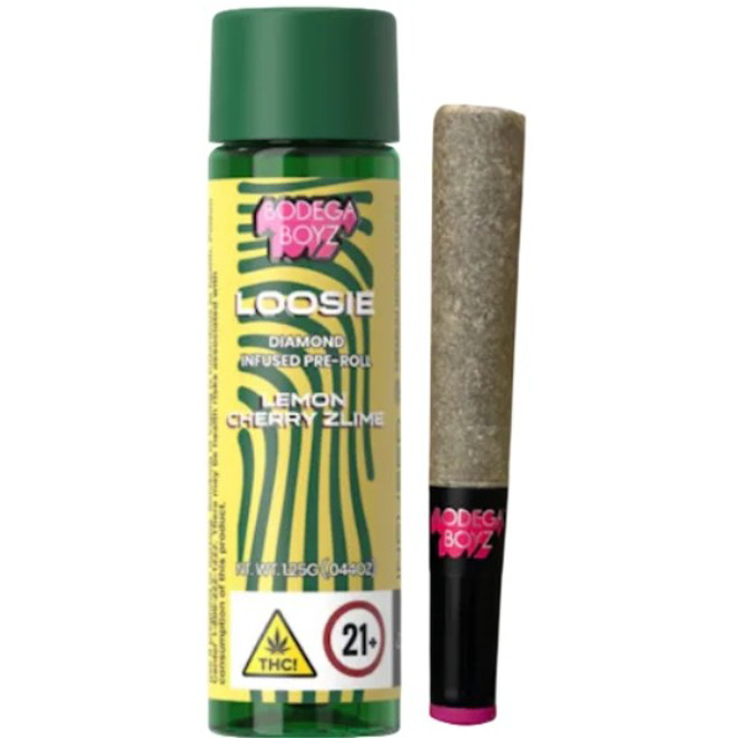 Picture of BODEGA BOYZ THCP DIAMOND INFUSED PRE ROLL 10CT - LEMON CHERRY ZLIME