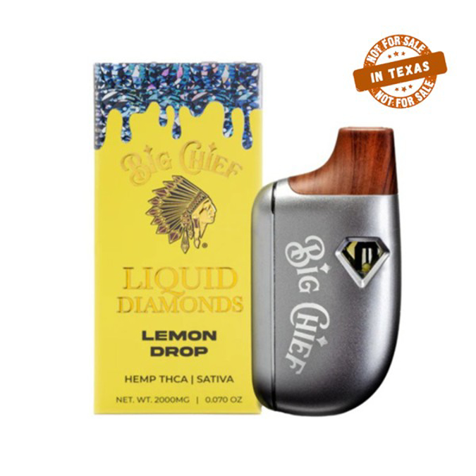 Picture of BIG CHIEF LIQUID DIAMONDS 2G DISPOSABLE LEMON DROP