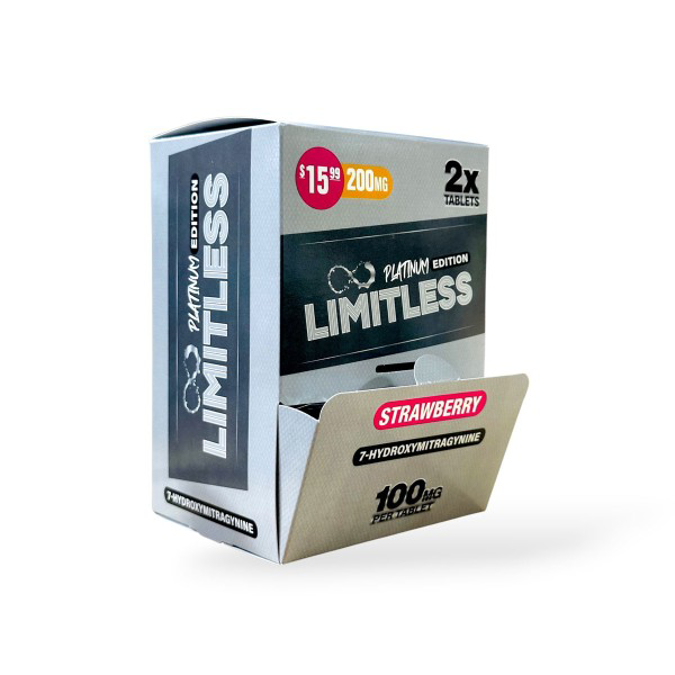 Picture of LIMITLESS 7 HYDROXY 100MG 10CT - STRAWBERRY