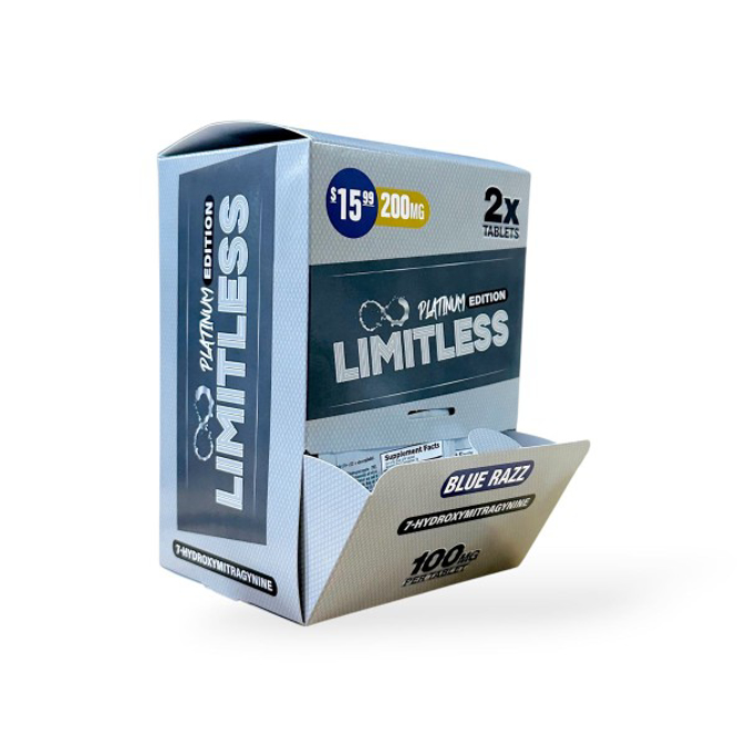 Picture of LIMITLESS 7 HYDROXY 100MG 10CT - BLUE RAZZ