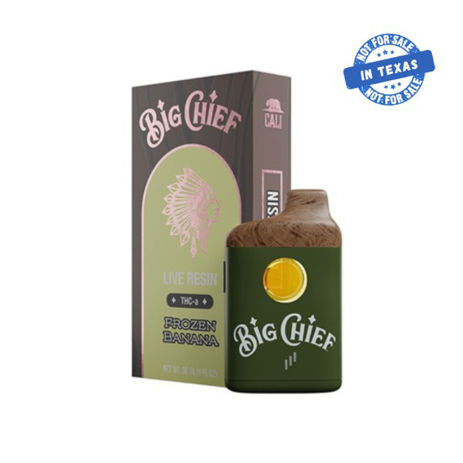 Picture of BIG CHIEF LIVE RESIN THC A FROZEN BANANA 3G