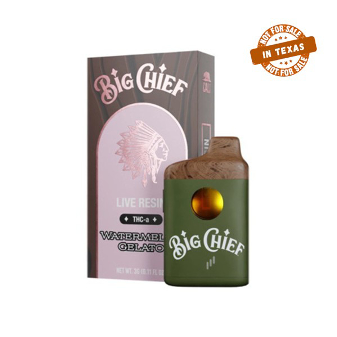 Picture of BIG CHIEF LIVE RESIN THC A WATERMELON GELATO 3G