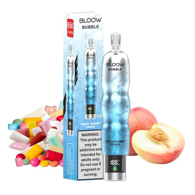 Picture of BLOOW BUBBLE 65K - WHITE GUMMY PEACH