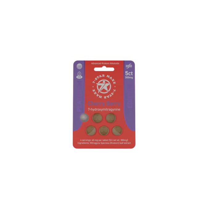 Picture of 7 STAR MAXX 7OH 60MG 5CT - CHERRY BERRY