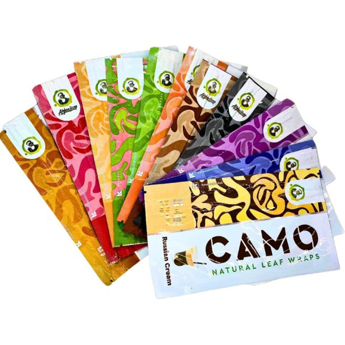 Picture of CAMO NATURAL LEAF WRAPS 25PK - BLACKBERRY YUZU MATCHA