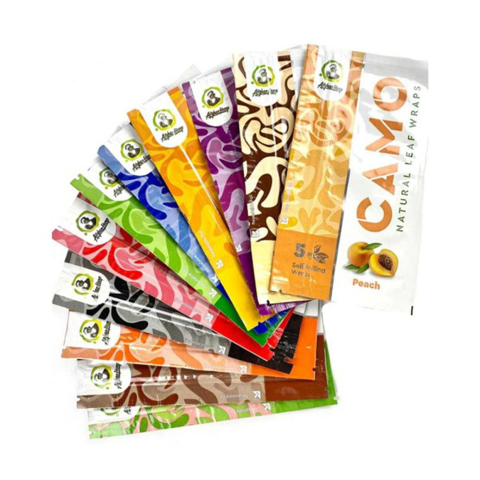 Picture of CAMO NATURAL LEAF WRAPS 25PK - STRAWBERRY YUZU MATCHA