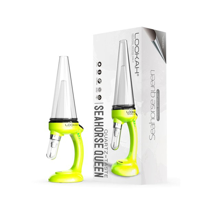Picture of LOOKAH SEAHORSE QUEEN NECTAR COLLECTOR - NEON GREEN