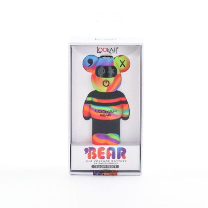 Picture of LOOKAH BEAR PEN BATTERY - YELLOW TIEDYE
