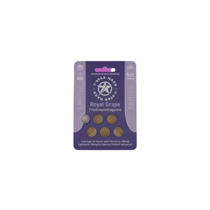 Picture of 7 STAR MAXX 7OH 60MG 5CT - ROYAL GRAPE