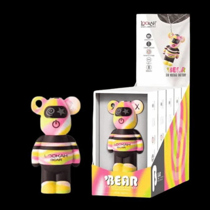 Picture of LOOKAH BEAR VAPE CART BATTERY KIT PINK TIEDYE