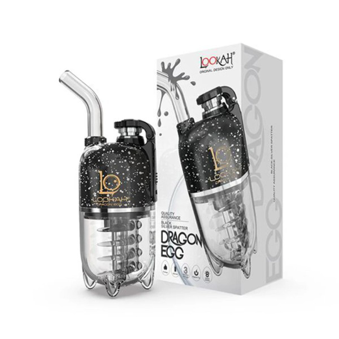 Picture of LOOKAH DRAGON EGG SPATTER EDITION -  BLACK SILVER