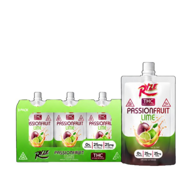 Picture of RYZE THC INFUSED BEVERAGE 150MG - PASSIONFRUIT LIME