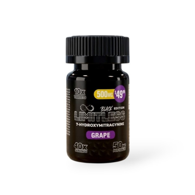 Picture of LIMITLESS 7 HYDROXY 100MG 10CT - GRAPE