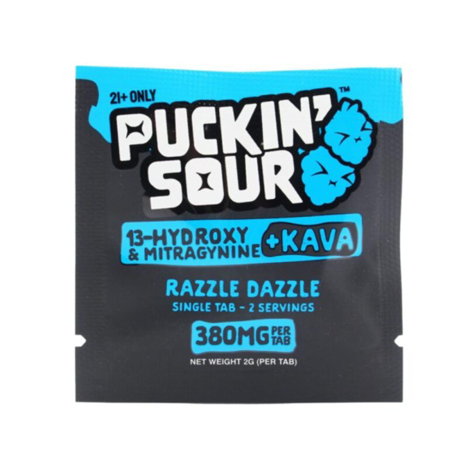 Picture of PUCKIN SOUR MIT + KAVA 380MG 30CT - RAZZLE DAZZLE