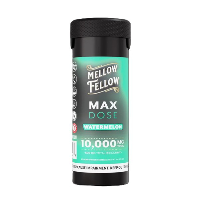 Picture of MELLOW FELLOW MAX DOSE 10,000MG 20PC GUMMIES - WATERMELON