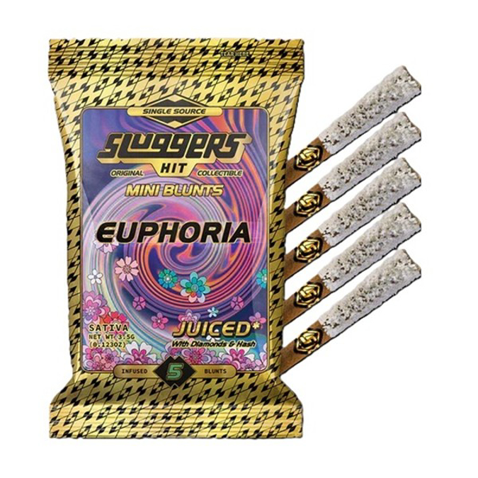 Picture of SLUGGERS HIT JUICED 0.7G INFUSED MINI BLUNTS 5PK - EUPHORIA (SATIVA)