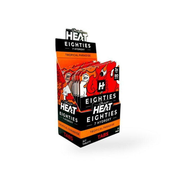 Picture of HEAT EIGHTIES 7 HYDROXY 80MG 10CT - TROPICAL PARADISE