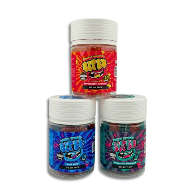 Picture of DOUBLE STACKED BITEZ  10000MG 6CT JAR - RASPBERRY GRAPE