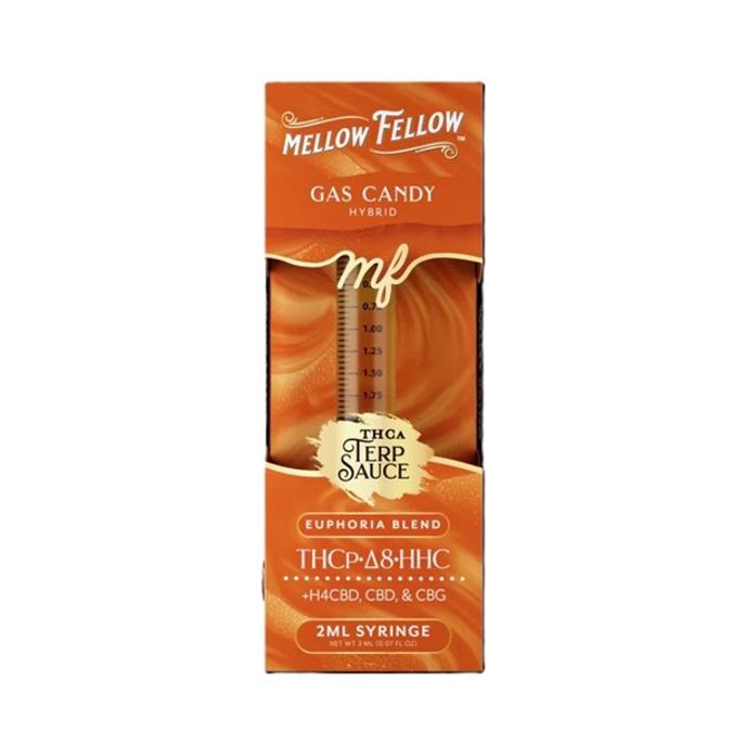 Picture of MELLOW FELLOW THCA TERP SAUCE SYRINGE 2ML - GAS CANDY (HYBRID)