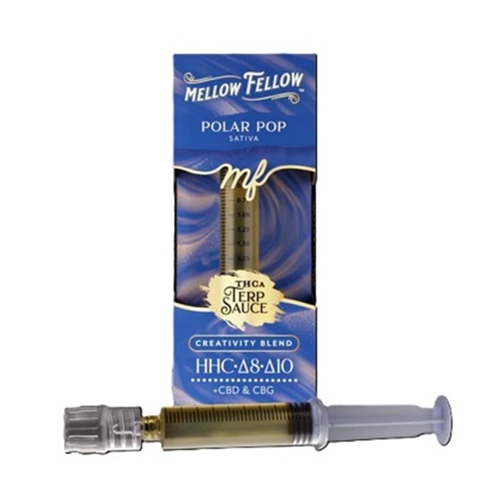 Picture of MELLOW FELLOW THCA TERP SAUCE SYRINGE 2ML - POLAR POP (SATIVA)