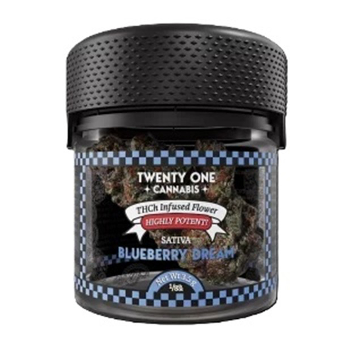 Picture of TWENTY ONE CANNABIS THCH INFUSED FLOWER 3.5G - BLUEBERRY DREAM (SATIVA)