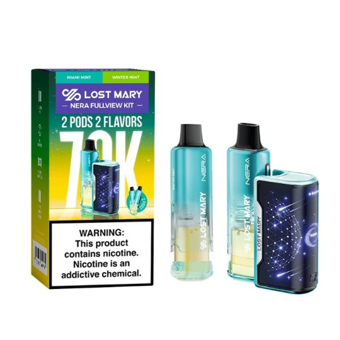 Picture of LOST MARY NERA FULLVIEW KIT 70K - MIAMI MINT + WINTER MINT