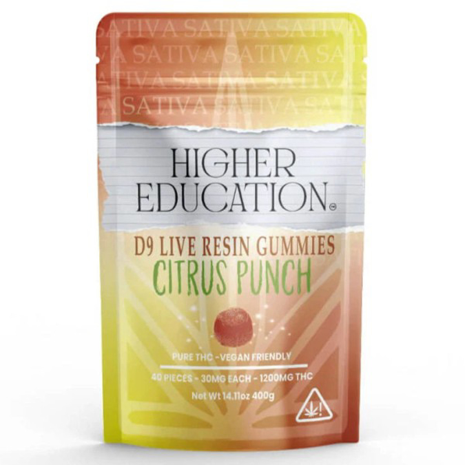 Picture of HIGHER EDUCATION  D9 LIVE RESIN GUMMIES 1200MG - CITRUS PUNCH